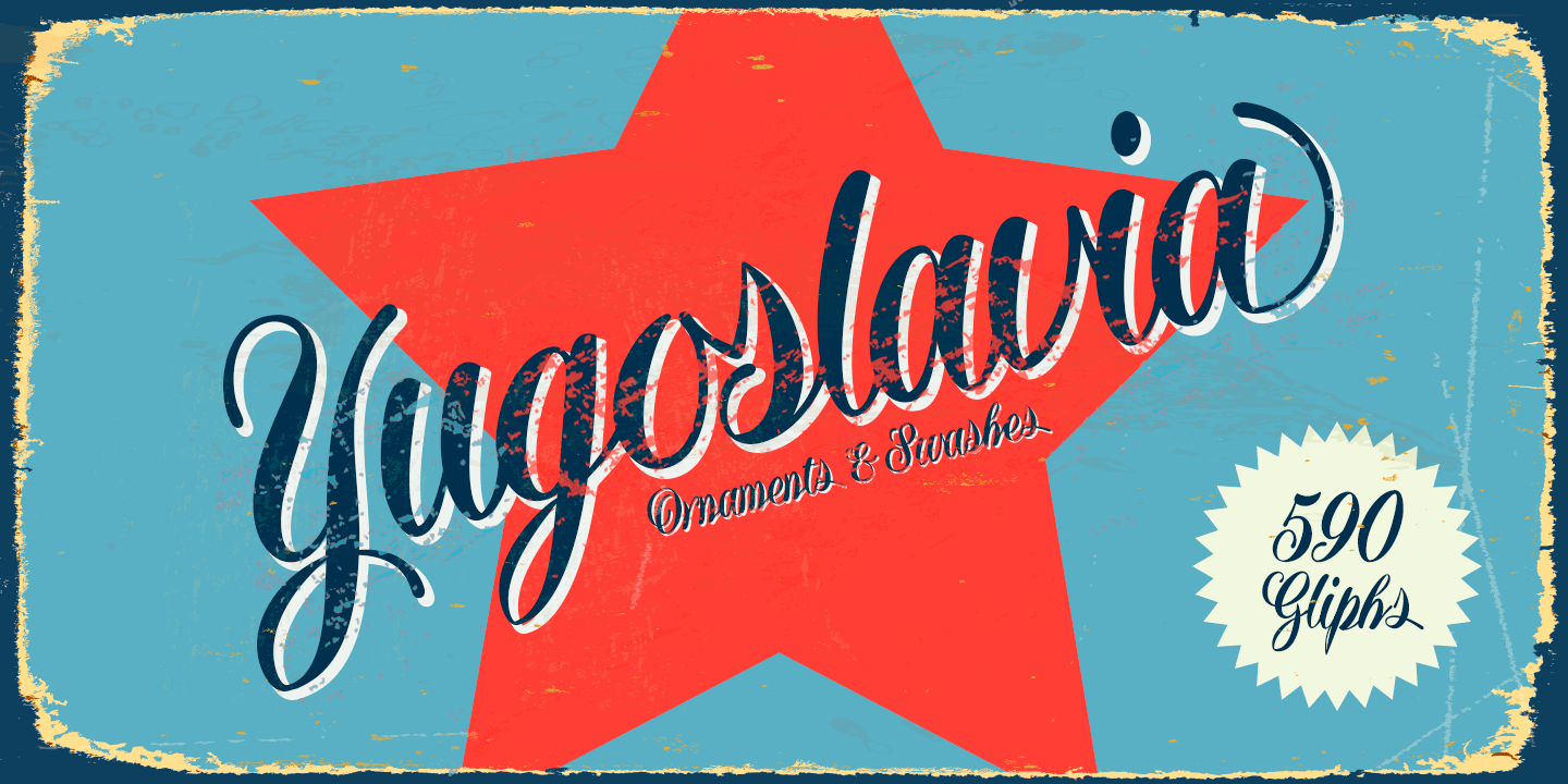 Przykładowa czcionka Yugoslavia #6